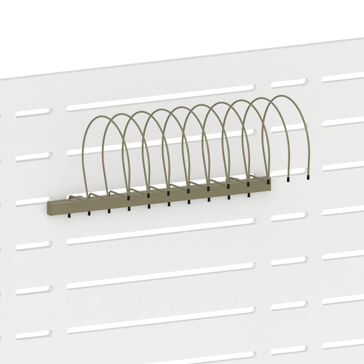 Barre porte-bonnets (panneau Slatwall) — coloris kaki