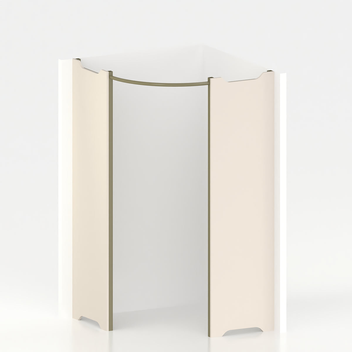 Cabine essayage d'angle Ø 120 cm