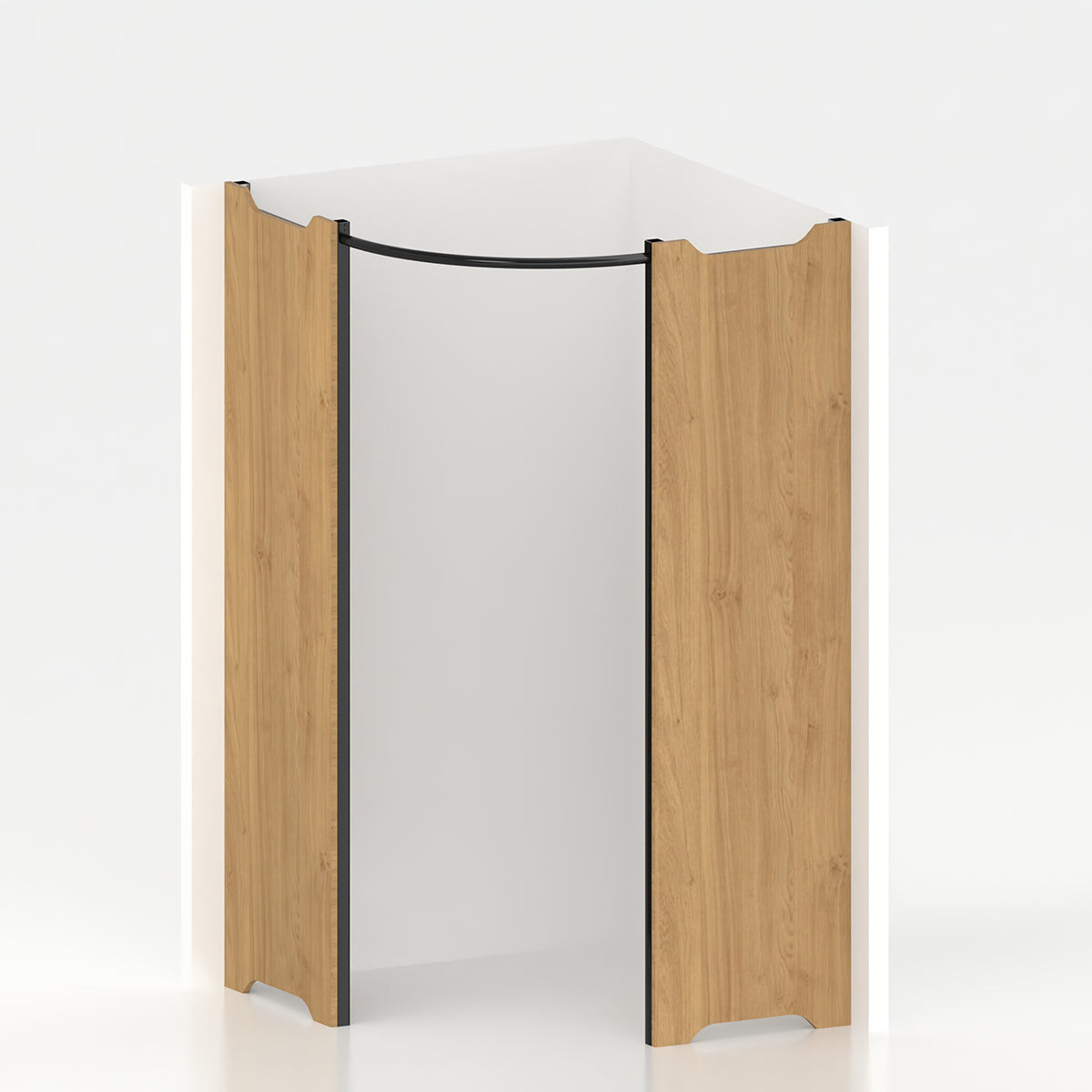 Cabine essayage d'angle Ø 120 cm