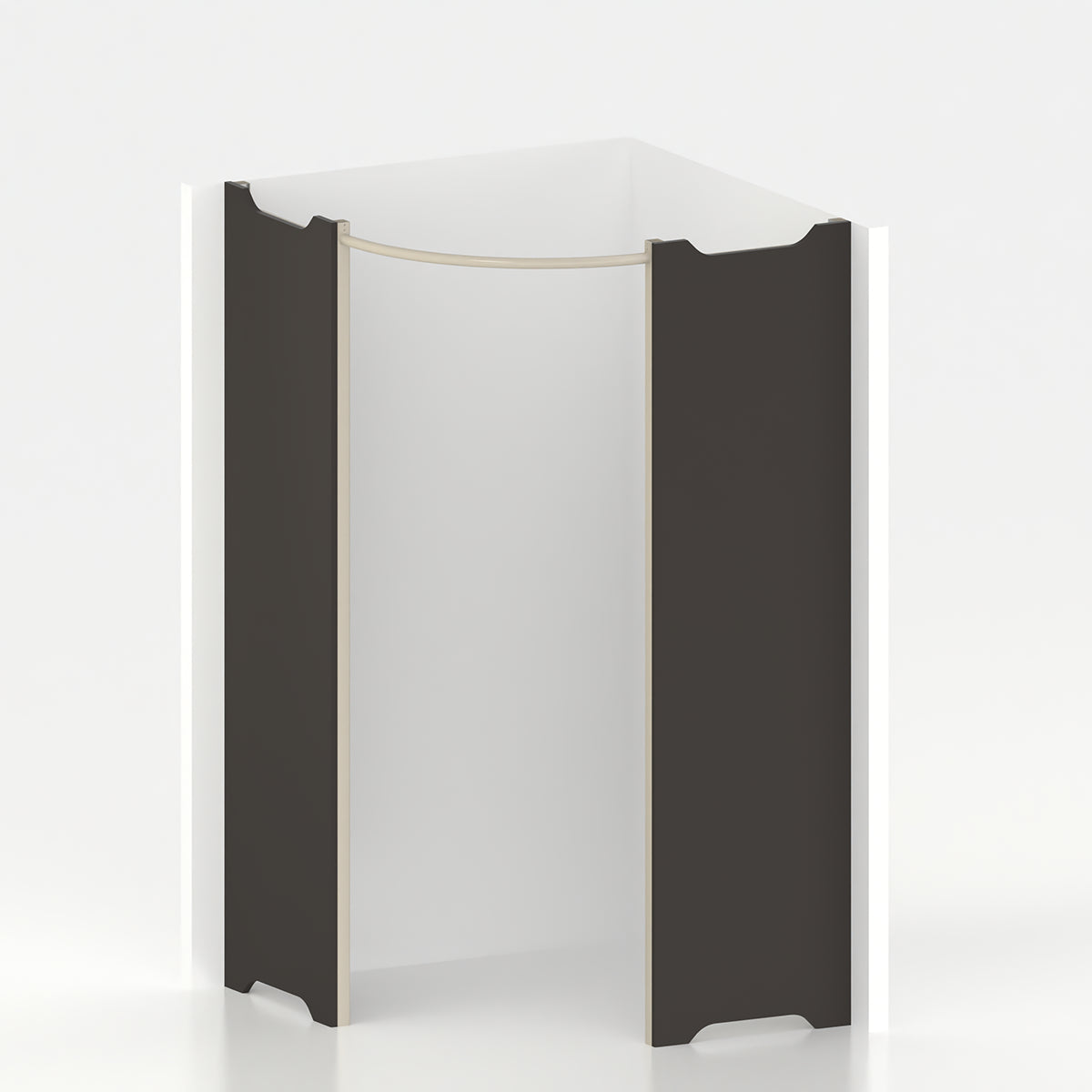 Cabine essayage d'angle Ø 120 cm