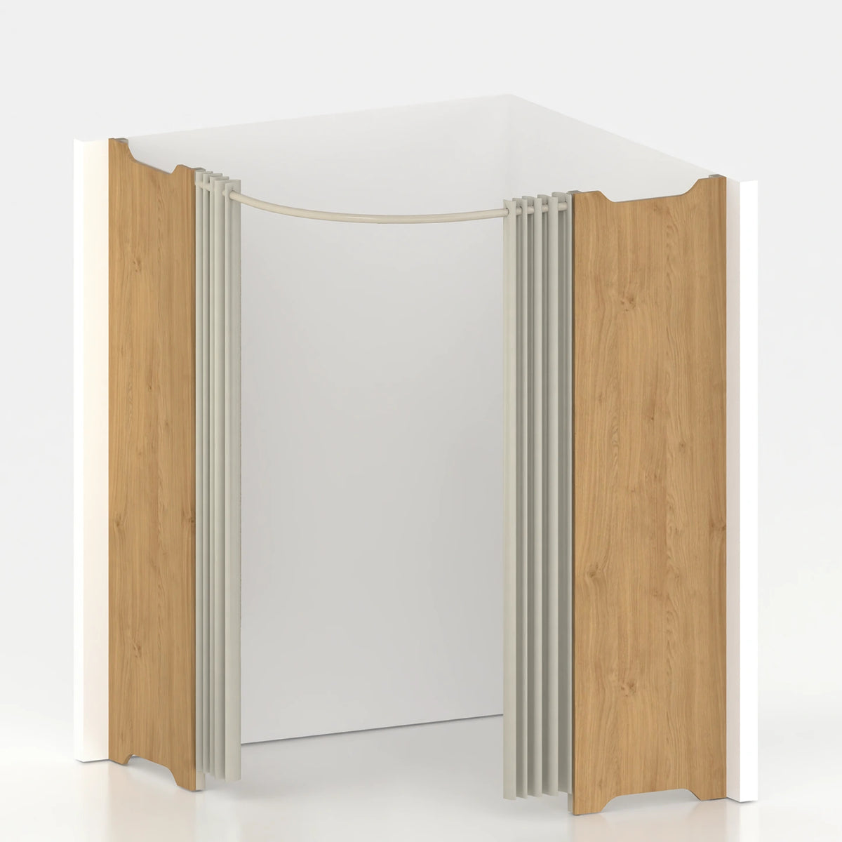 Cabine essayage d'angle PMR Ø 150 cm