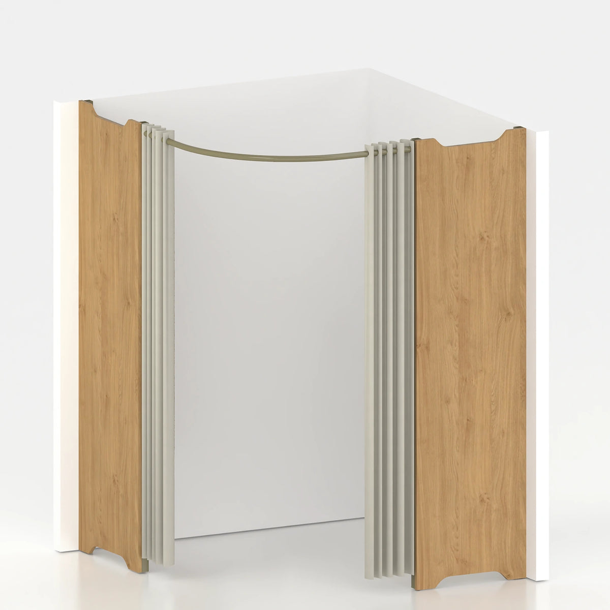 Cabine essayage d'angle PMR Ø 150 cm