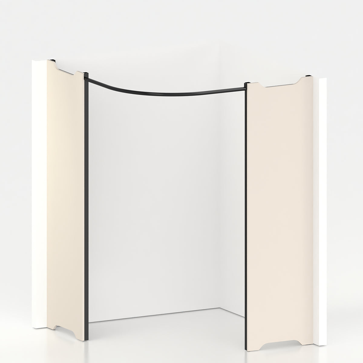 Cabine essayage d'angle PMR Ø 150 cm