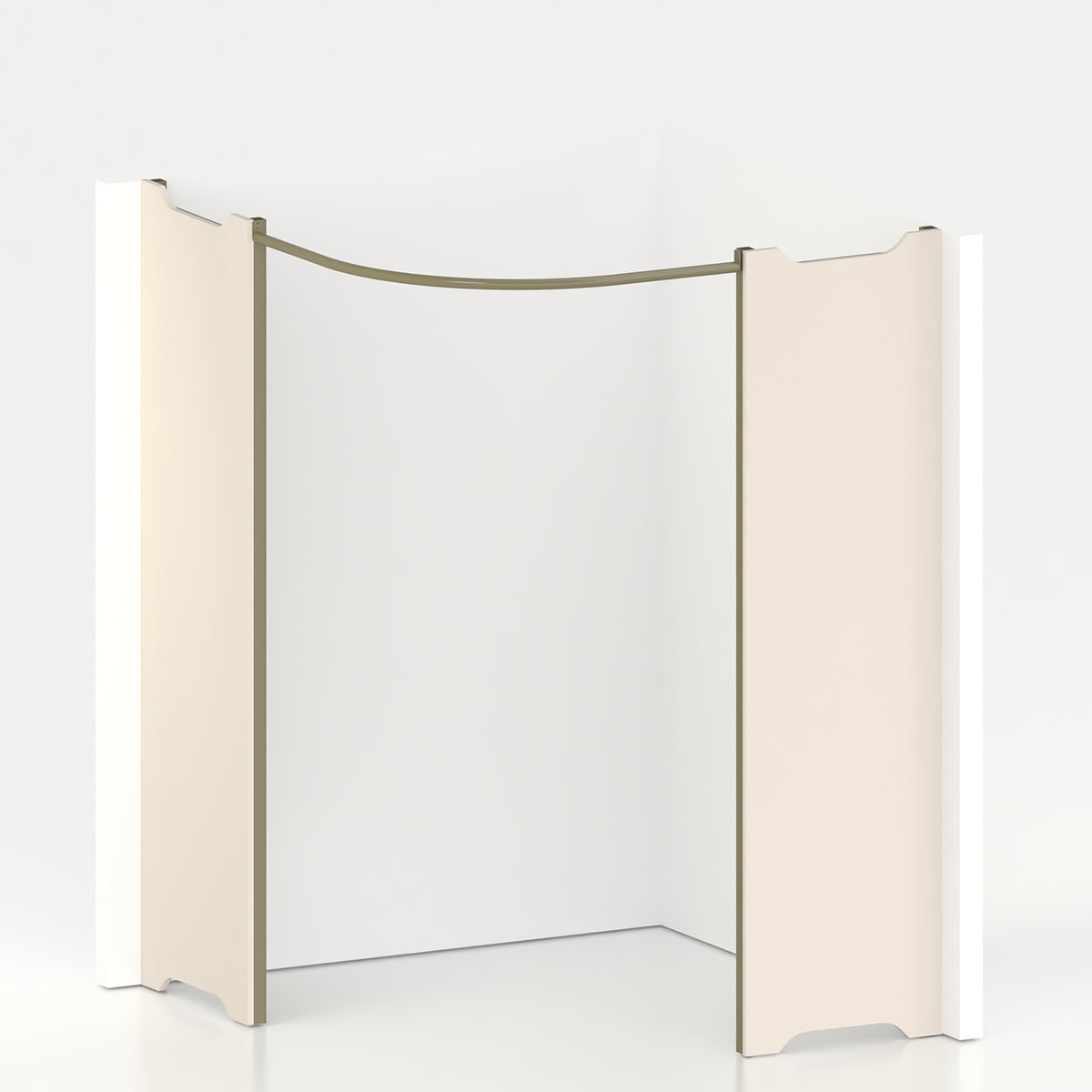 Cabine essayage d'angle PMR Ø 150 cm
