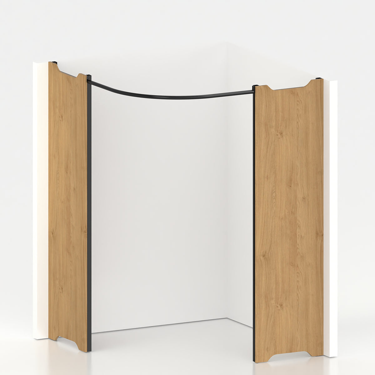 Cabine essayage d'angle PMR Ø 150 cm