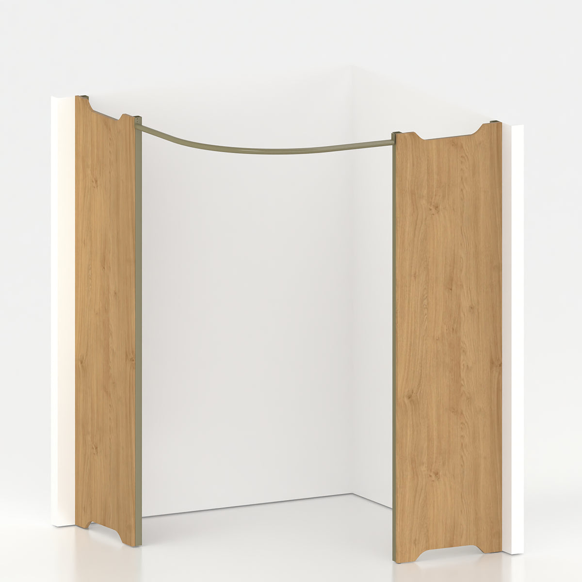Cabine essayage d'angle PMR Ø 150 cm