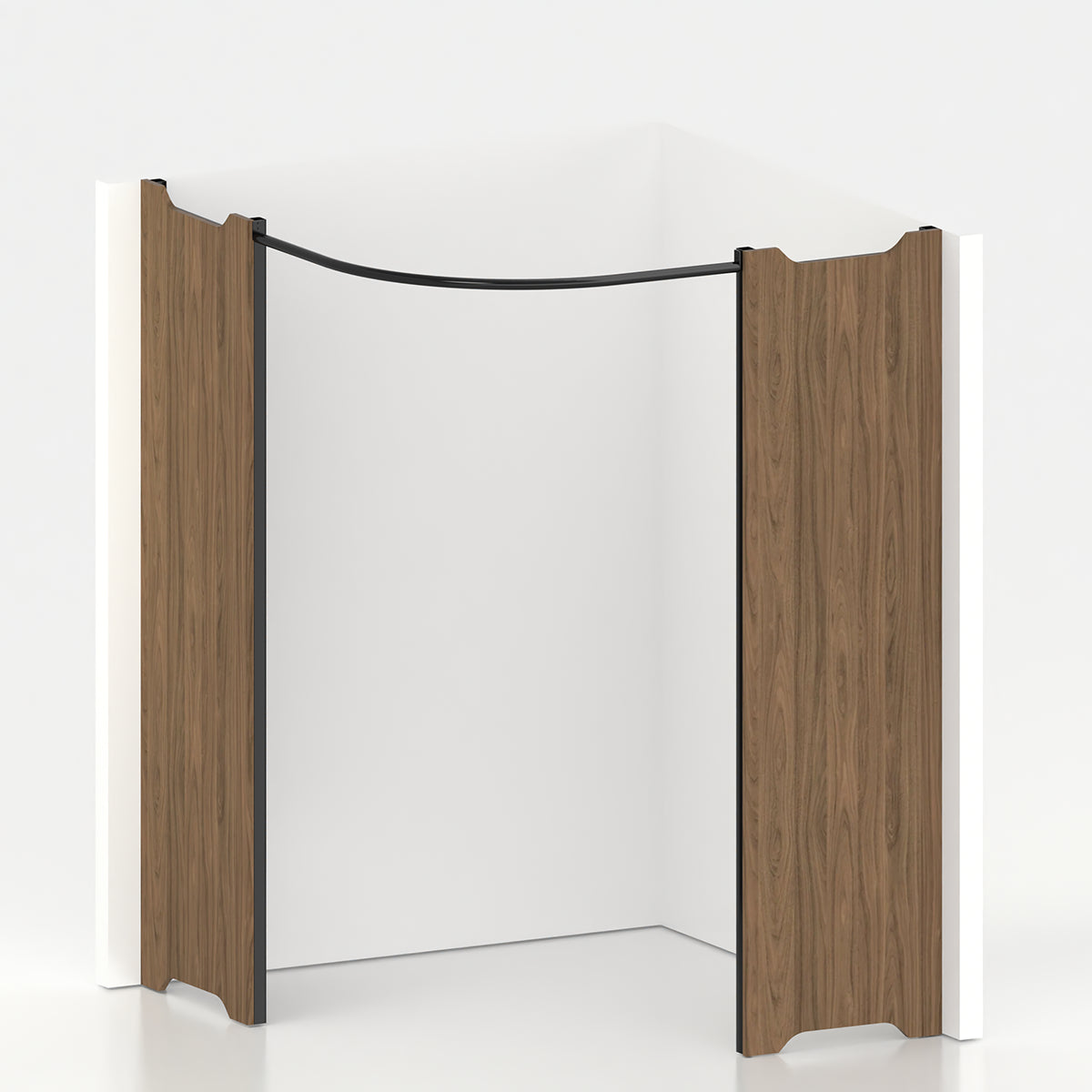 Cabine essayage d'angle PMR Ø 150 cm