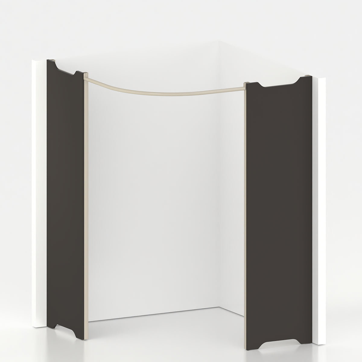 Cabine essayage d'angle PMR Ø 150 cm