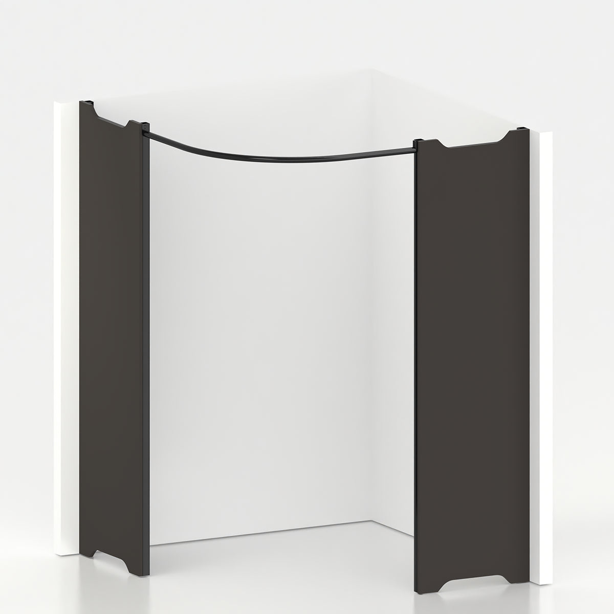 Cabine essayage d'angle PMR Ø 150 cm