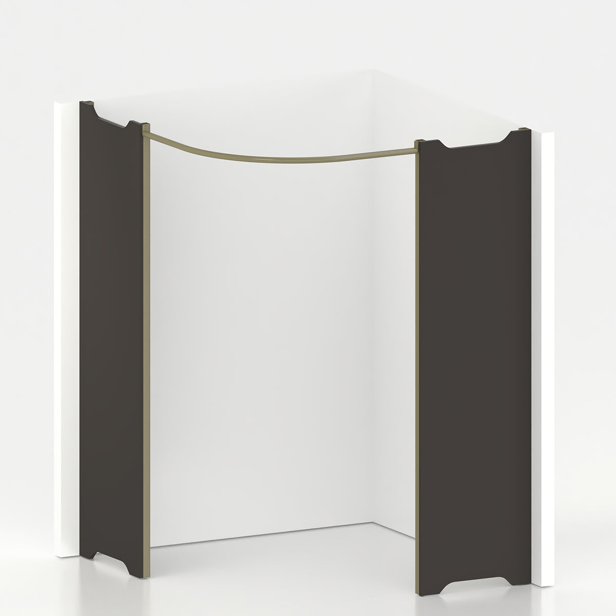 Cabine essayage d'angle PMR Ø 150 cm