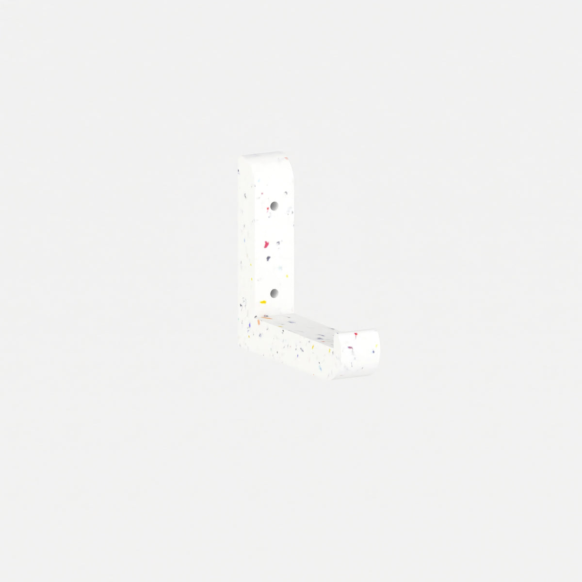 Crochet mural simple type patère pour l'équipement d'une cabine ou d'un linéaire.
