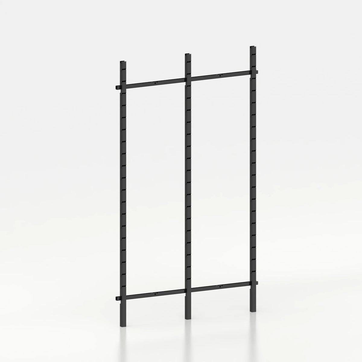 Kit d'agencement 130 cm (2 modules 60 cm) avec 3 montants Poto et jeu de lisses 130 cm — coloris noir