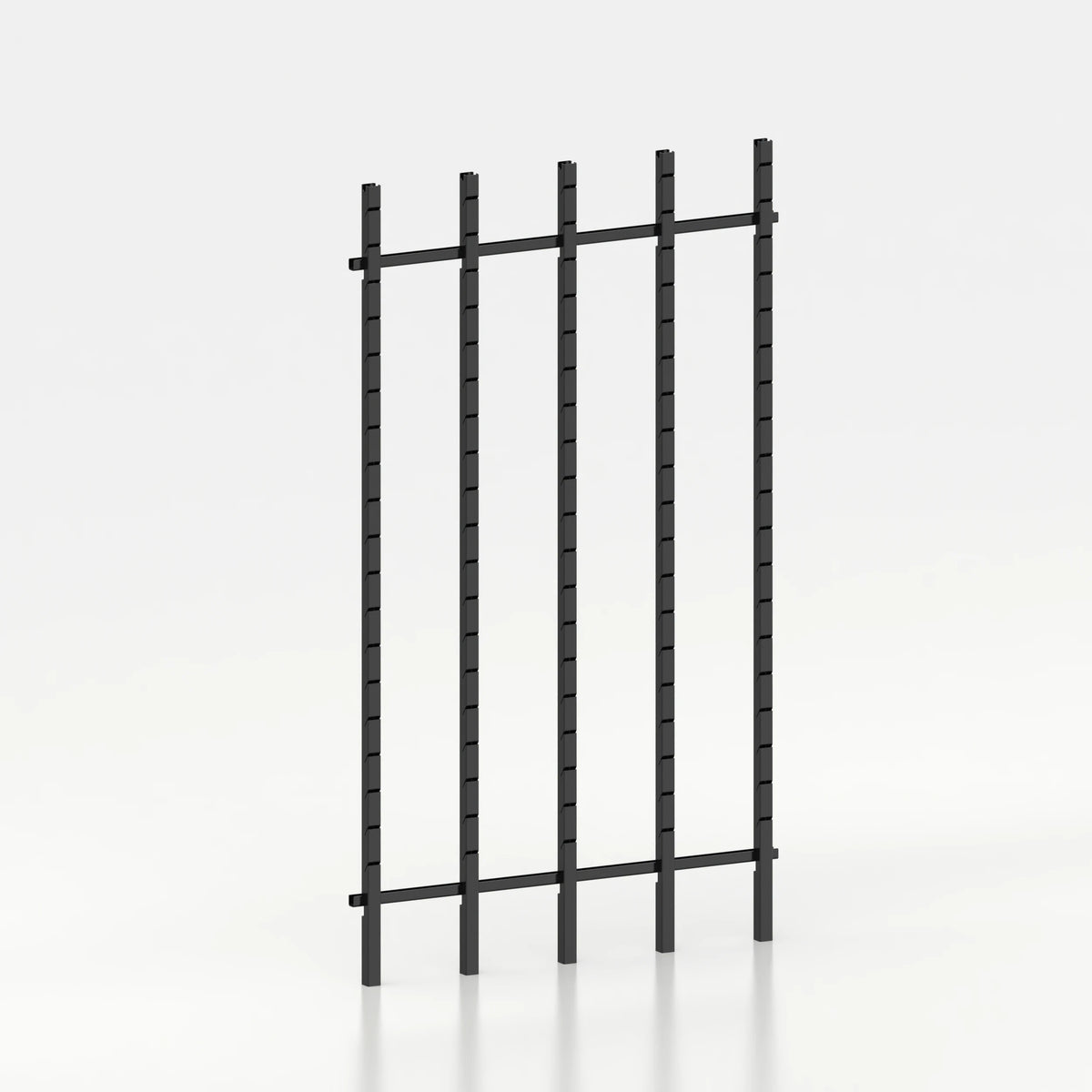 Kit d'agencement 130 cm (4 modules 30 cm) avec 5 montants Poto et jeu de lisses 130 cm — coloris noir