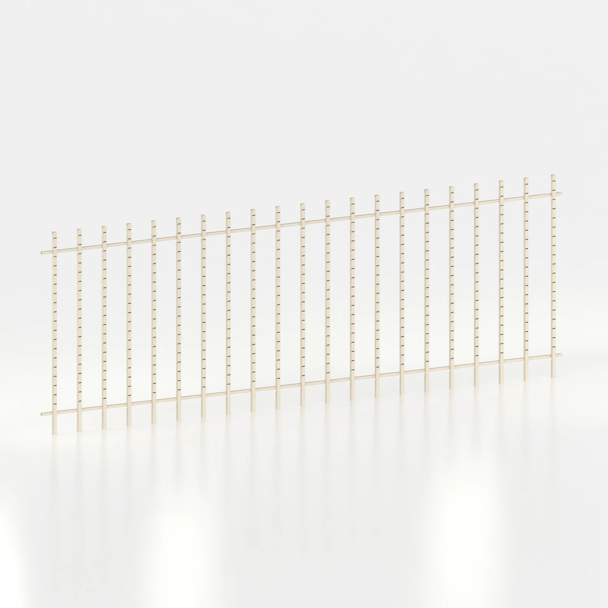 Kit d'agencement mural 630 cm avec montants Poto pour magasin — coloris beige
