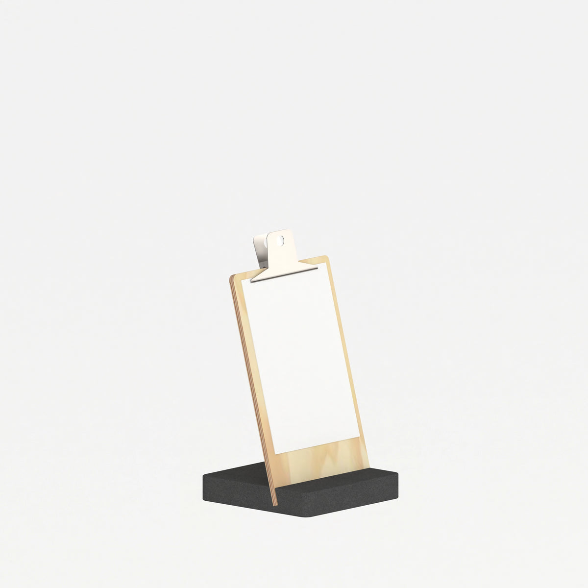 Petit socle de PLV de comptoir idéal pour l'affichage de prix ou d'informations au format A5.