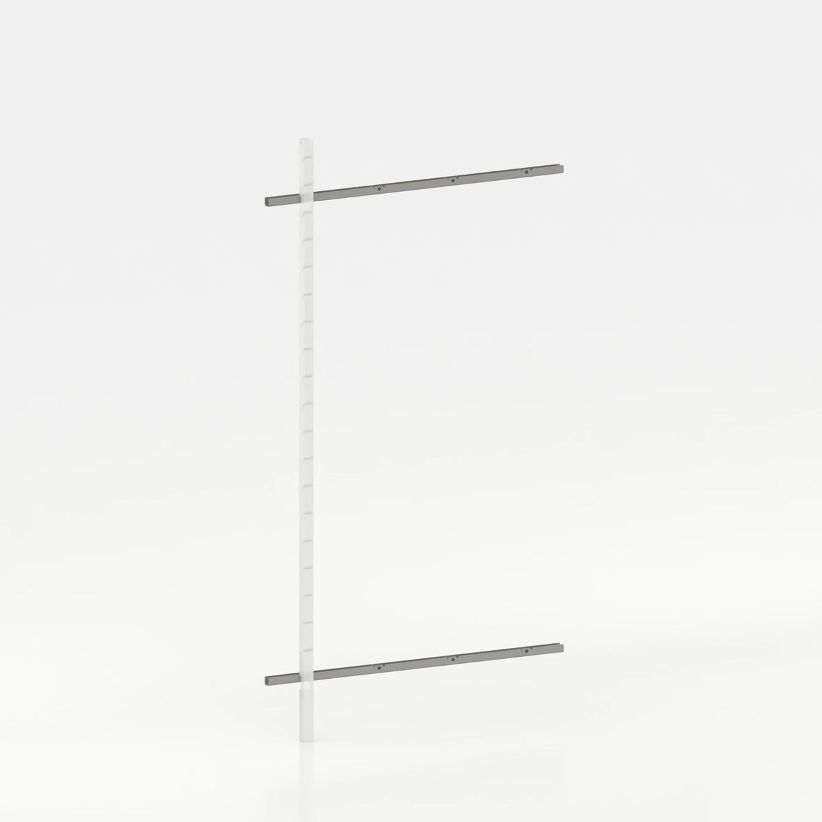 Rail mural d'agencement avec lisses de 120 cm concept store — coloris gris