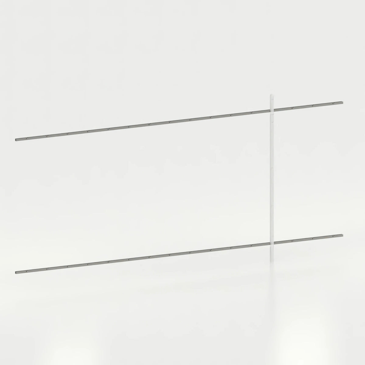 Rail mural d'agencement avec lisses de 480 cm vente — coloris gris