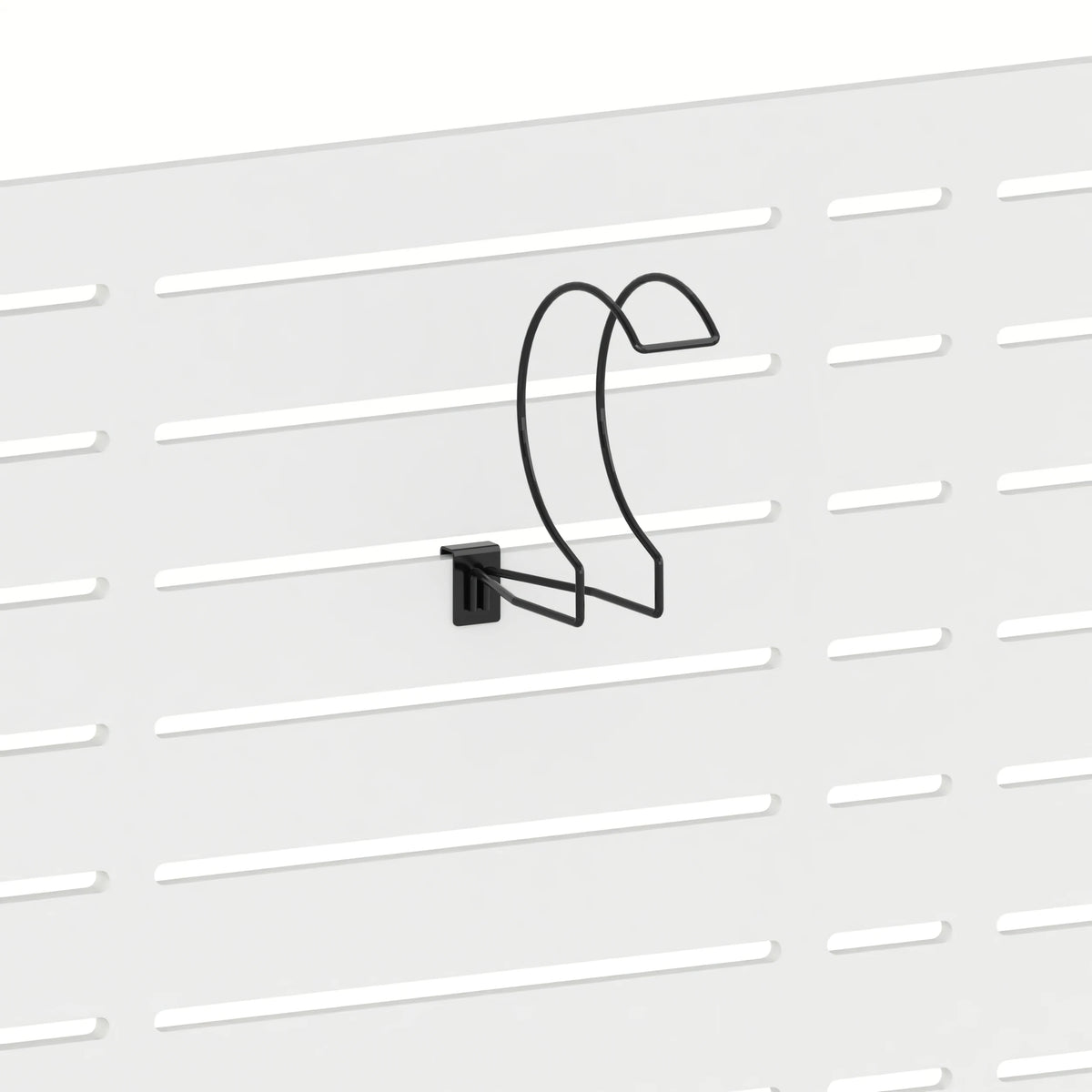 Support d'exposition pour casque de moto (panneau Slatwall) — coloris noir