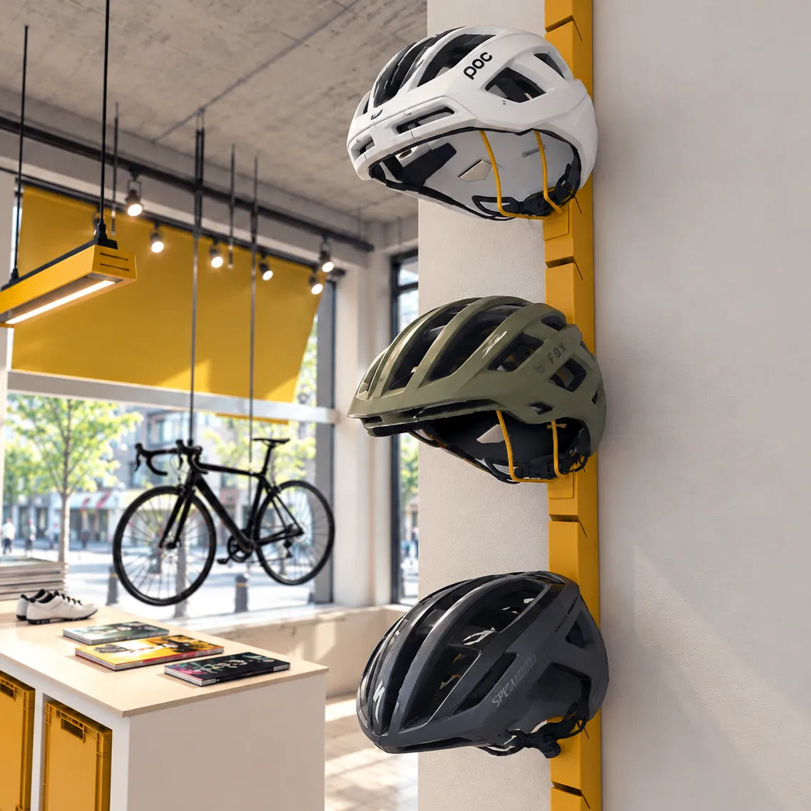 Support casque de vélo