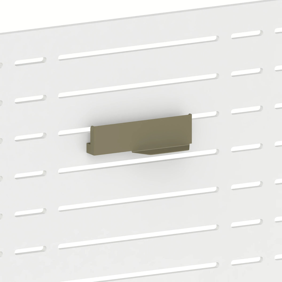 Support d'exposition pour masque (panneau Slatwall) — coloris kaki