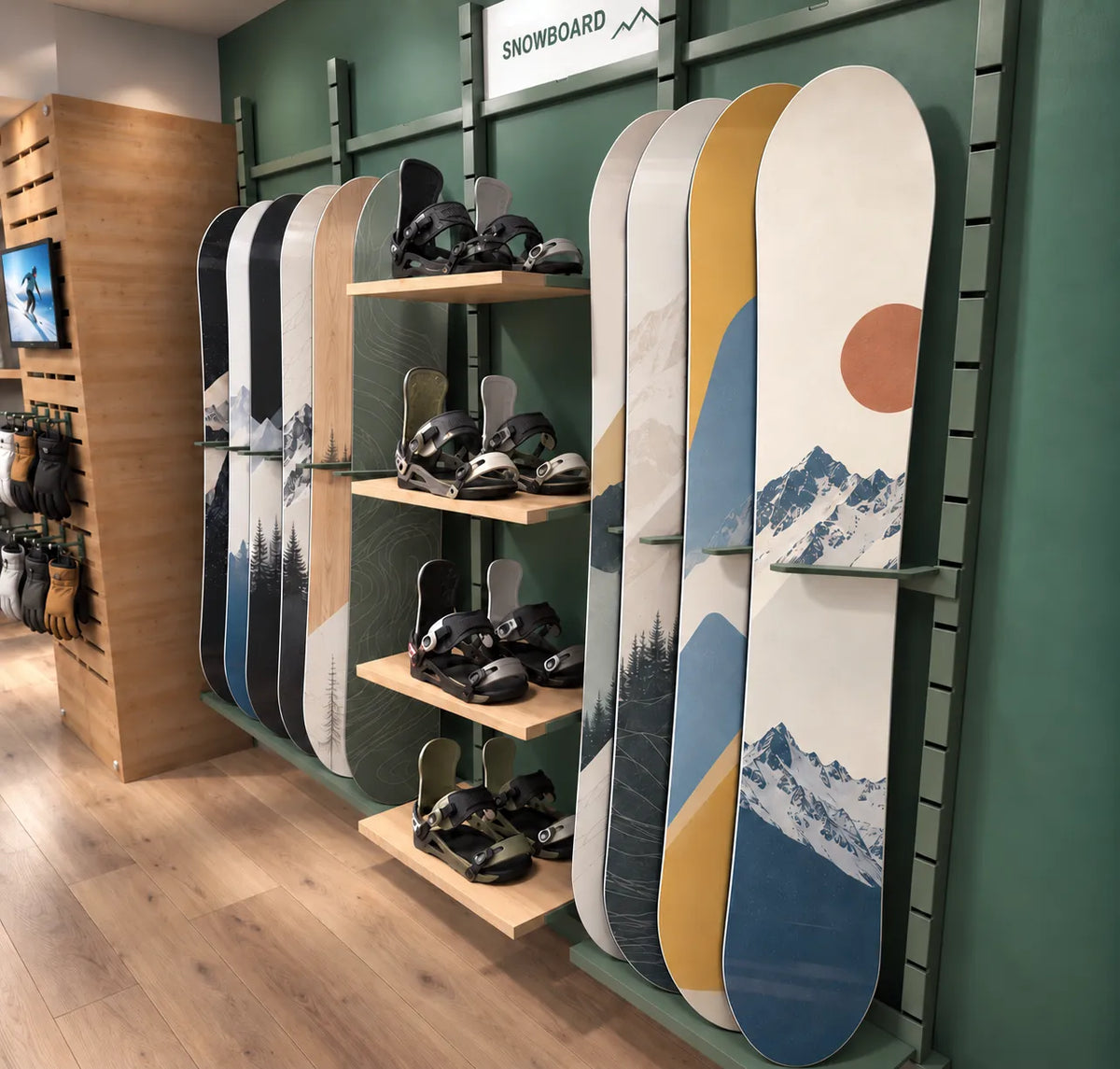 Support 4 snowboards
